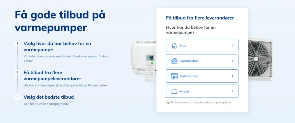 Tjenestetorvet.dk varmepumpe