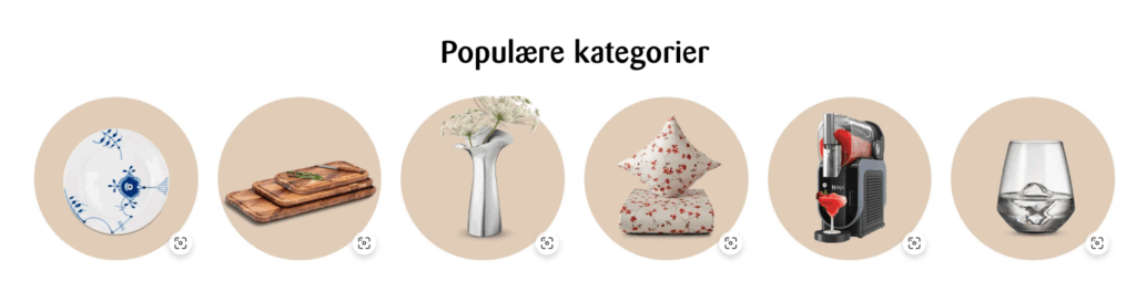 Kop & Kande kategorier