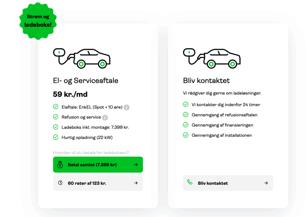 modstrøm ladestander