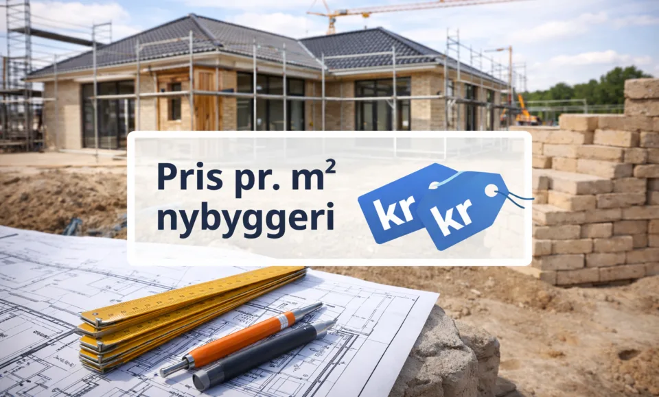 Pris pr. m² nybyggeri - nybyggethus