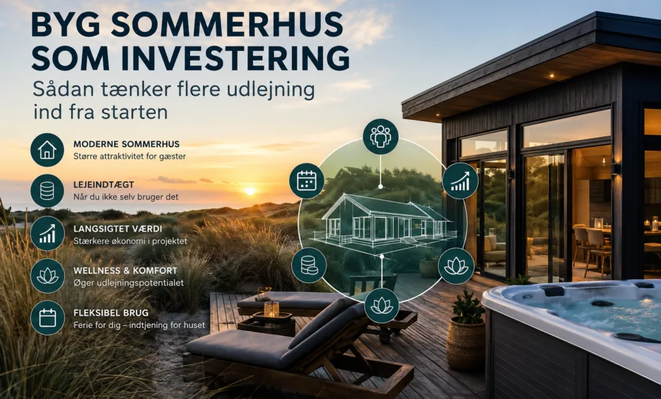 Byg sommerhus som investering – sådan tænker flere udlejning ind fra starten