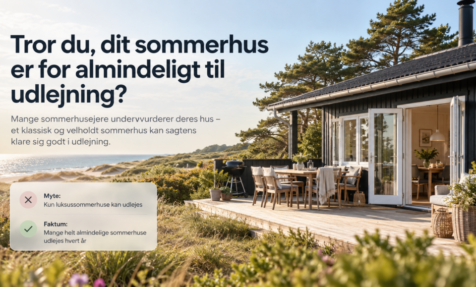 Tror du, dit sommerhus ikke er godt nok til udlejning?