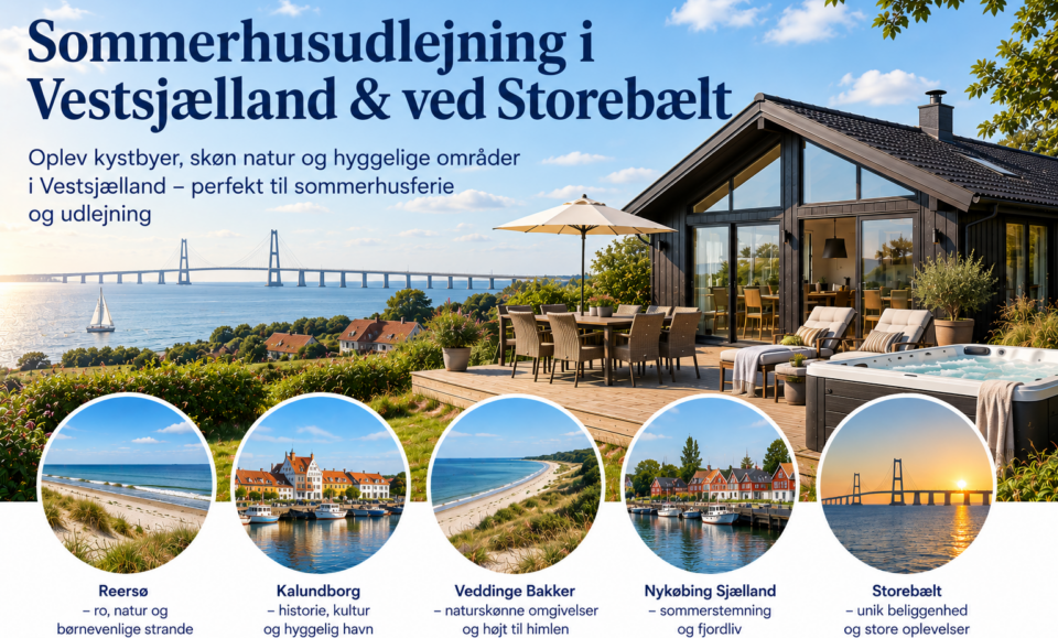 Sommerhusudlejning i Vestsjælland & ved Storebælt